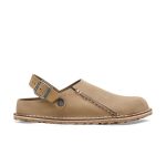 Lutry Grey Taupe Suede Leather