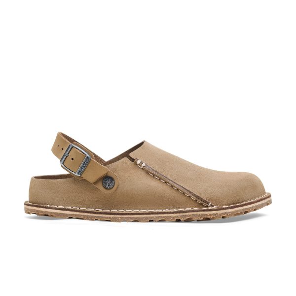 Lutry Grey Taupe Suede Leather