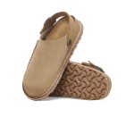 Lutry Grey Taupe Suede Leather
