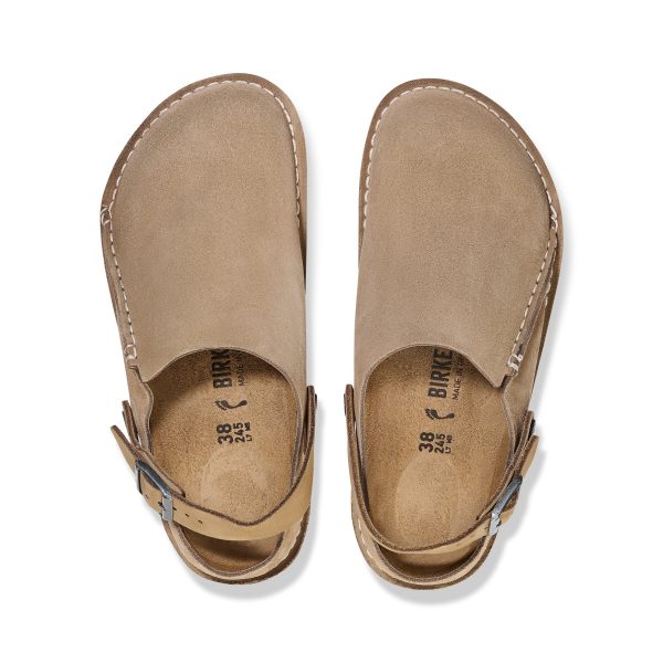 Lutry Grey Taupe Suede Leather
