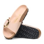 Madrid Big Buckle High Shine New Beige Natural Leather Patent