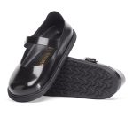 Mantova Droplet Buckle High Shine Black Natural Leather Patent