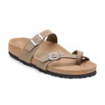 Mayari Vegan Grey Taupe Synthetic Soft Birki