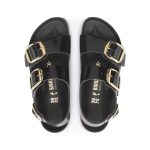 Milano Big Buckle High Shine Black Natural Leather Patent