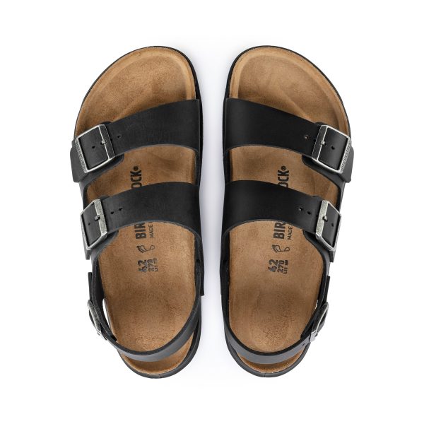 Milano Cross Town Arctic Black Waxy Leather