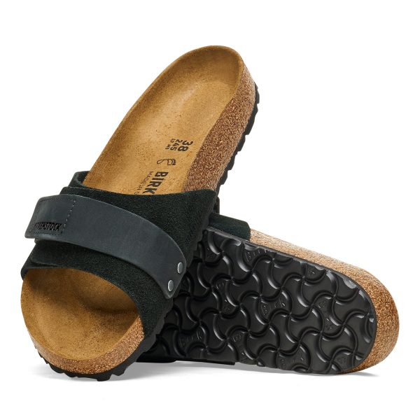 Oita Black Suede Leather
