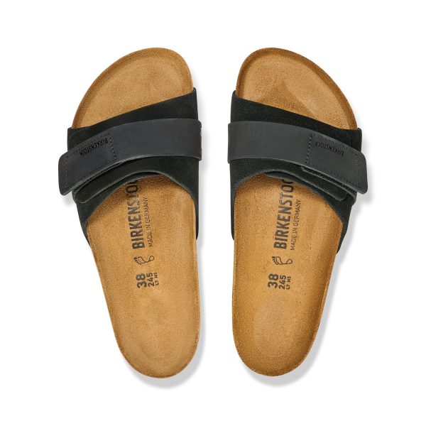 Oita Black Suede Leather