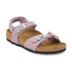 Rio Kids Adjustable Strap Flowers Faded Purple Birko-Flor