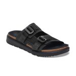 Shinjuku 2 Strap Black Nubuck Leather/Textile
