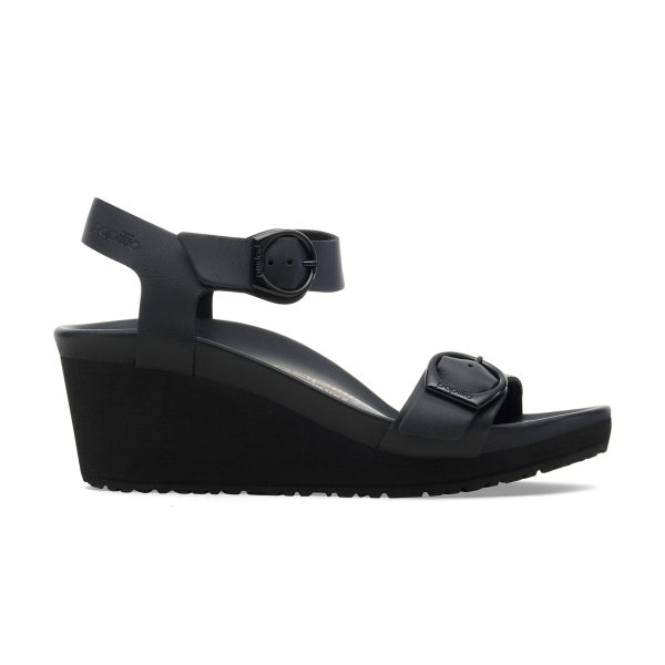 Soley Ring-Buckle Black Smooth Leather