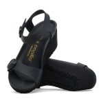 Soley Ring-Buckle Black Smooth Leather
