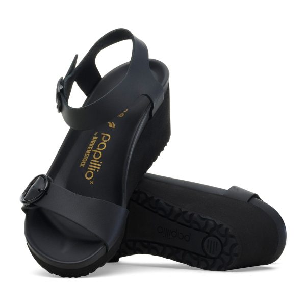 Soley Ring-Buckle Black Smooth Leather