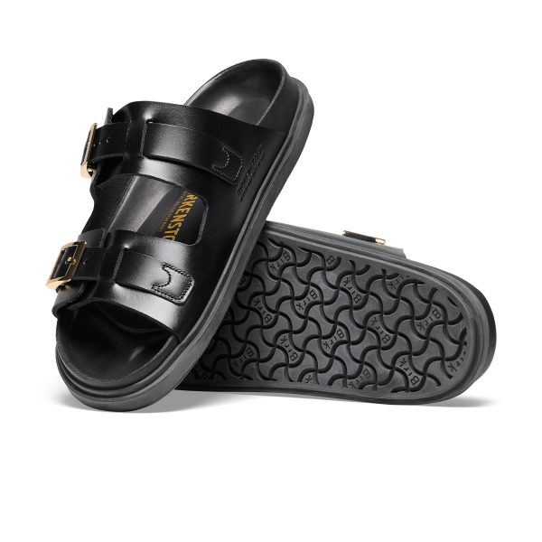 St Barths Black Natural Leather