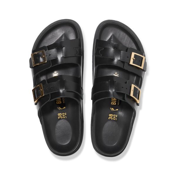 St Barths Black Natural Leather