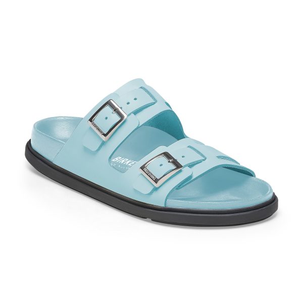 St Barths Mineral Blue Natural Leather