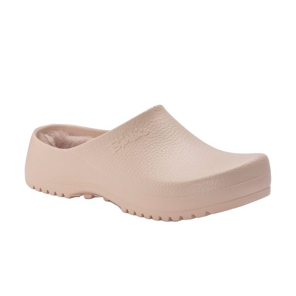 Super Birki Light Rose Polyurethane/Shearling