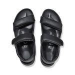 Theda Exquisite Platform Wedge Black Smooth Leather