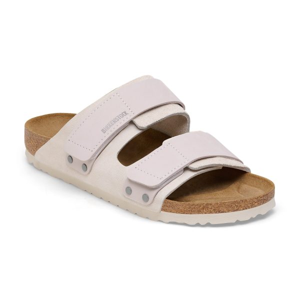 Uji Antique White Suede Leather