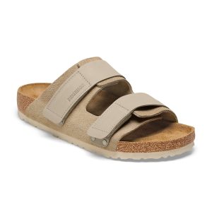 Uji Taupe Nubuck/Suede Leather