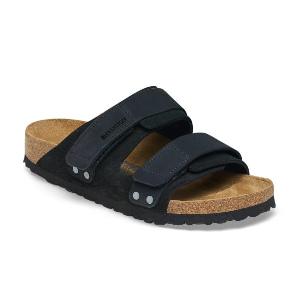 Uji Black Suede Leather