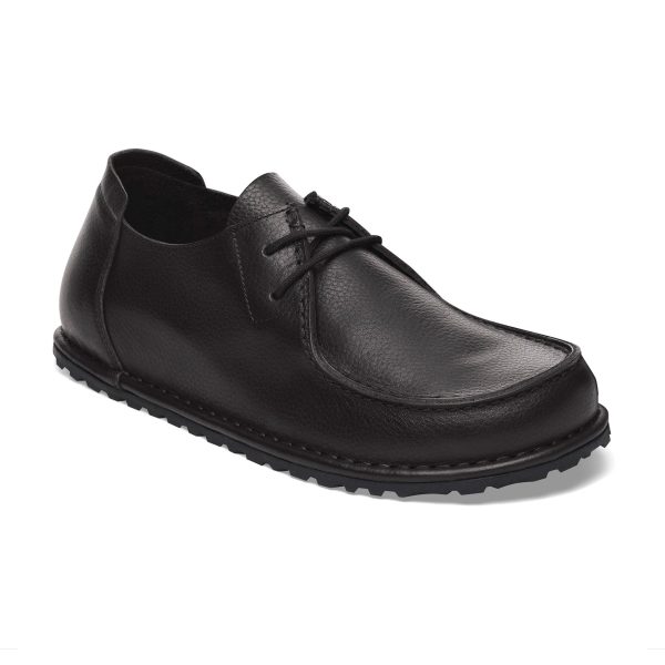 Utti Lace Black Grained Leather