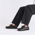 Utti Lace Black Grained Leather