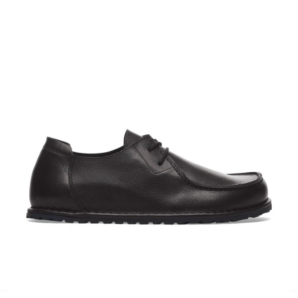 Utti Lace Black Grained Leather