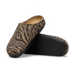 Zermatt Zebra Toffee Melange Wool Felt