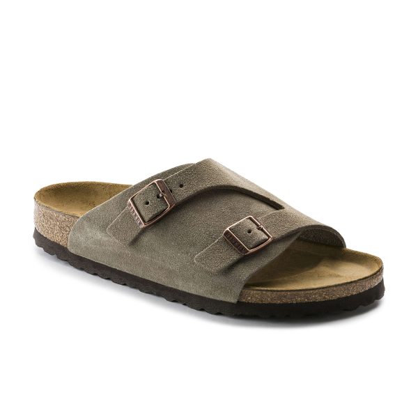Zurich SFB Taupe Suede Leather