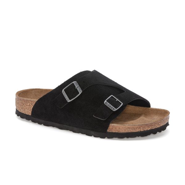 Zurich Black Suede Leather