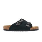 Zurich Tech Black Suede Leather