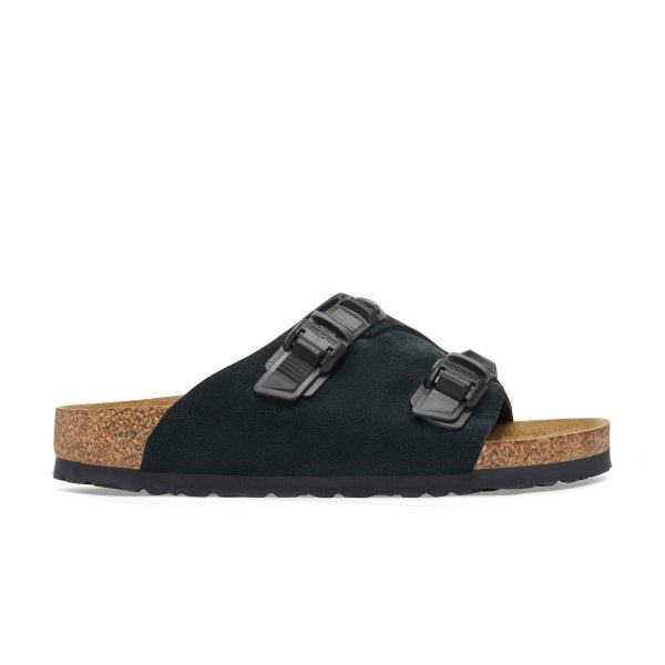 Zurich Tech Black Suede Leather